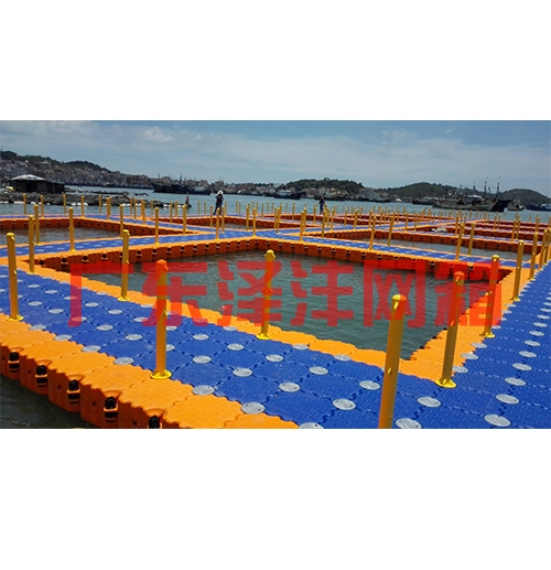 青島浮筒塑料平臺、網箱3